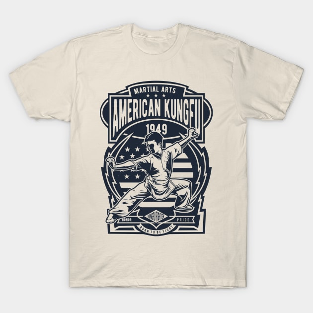 American Kung Fu T-Shirt by Pureteeshop